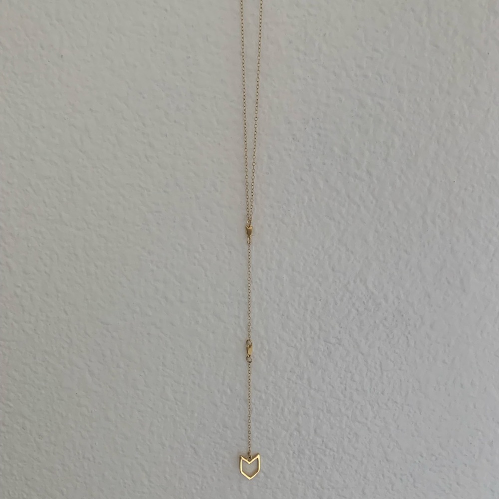 Gorjana gold lariat necklace